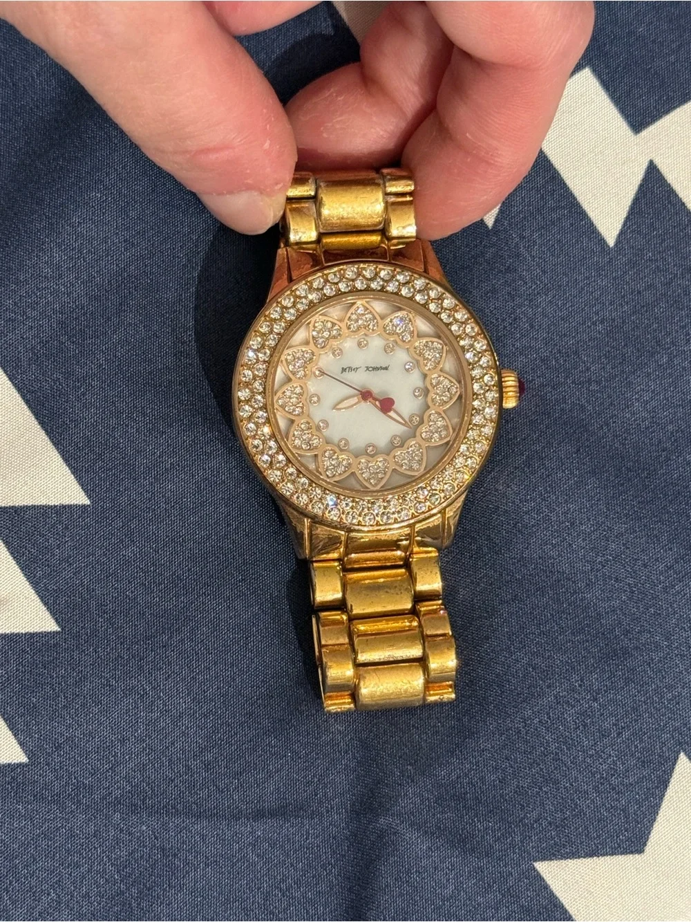 💖BETSEY JOHNSON CRYSTAL WATCH💖